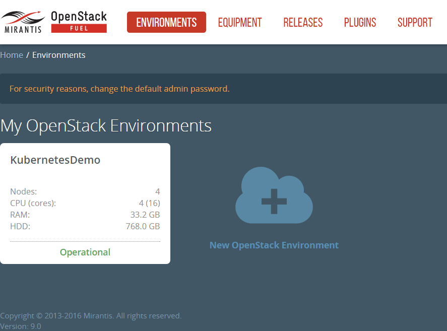 New OpenStack Environment