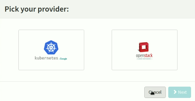 Spinnaker has two providers enabled: Kubernetes and OpenStack.