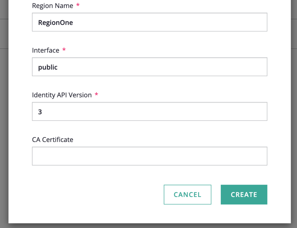 screenshot of the bottom half of the Add New Credential Window with related fields already populated