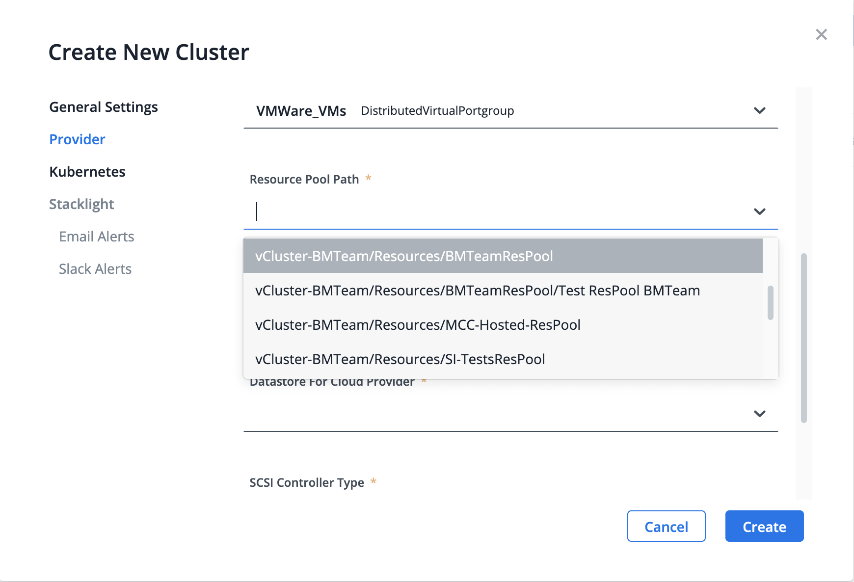 mirantis container cloud resource pool path