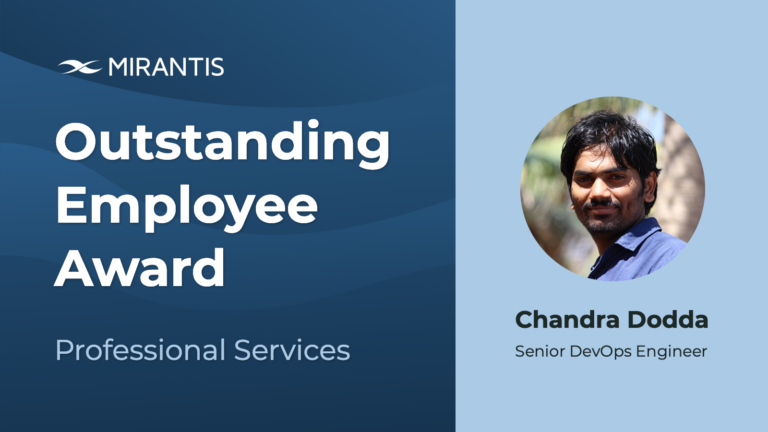 Congrats to Chandra Dodda, Outstanding Employee Award Winner